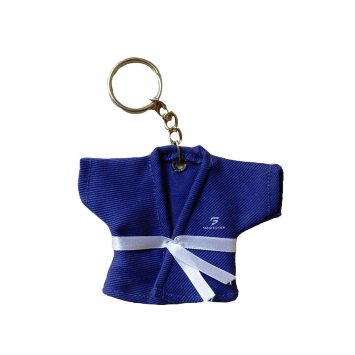 karate judo custom mini keychain solid fighter