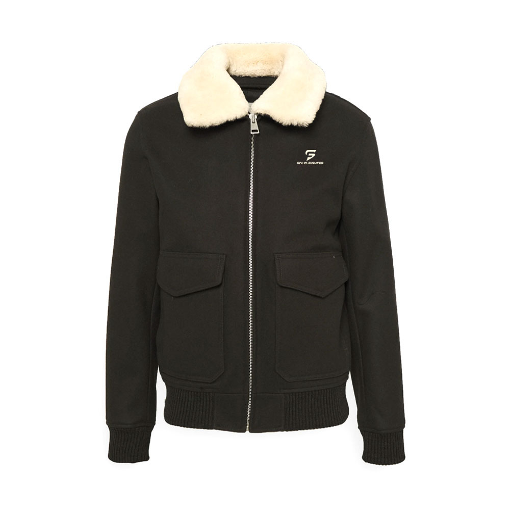 Bomber Jackets Cotton Twill with Fur – SOLID FIGHTER
