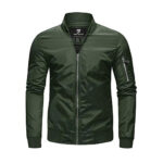 solid fighter custom bomber jacket for men multicolor