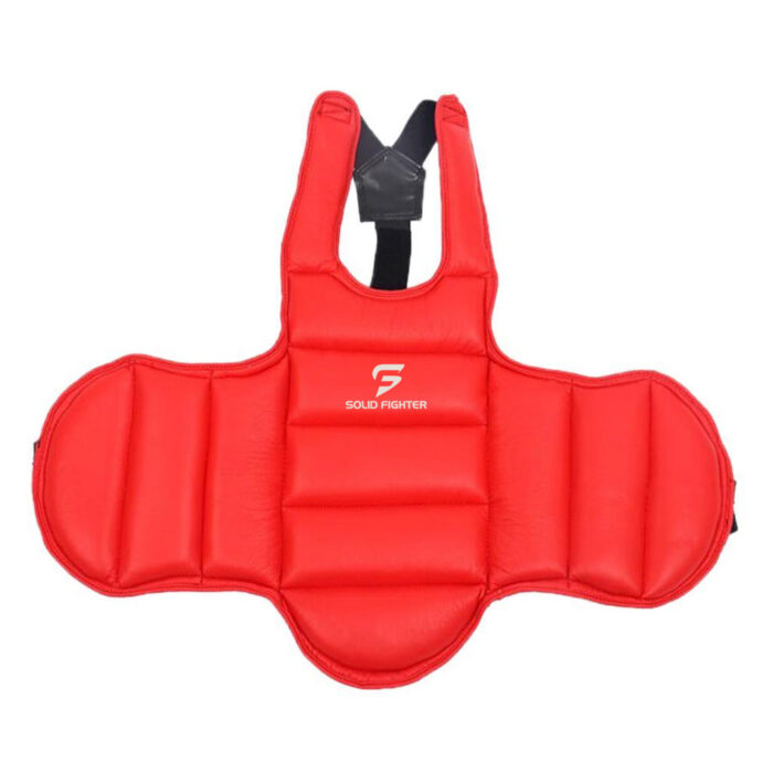 Red Chest Guards Solid Fighter