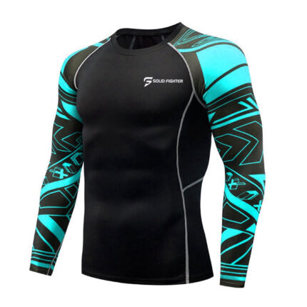 Sublimation Compression Shirts Solid Fighter