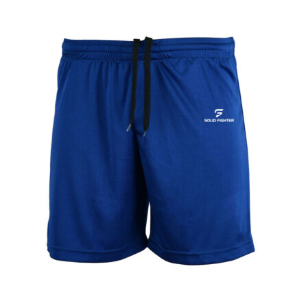 Blue Gym Shorts Solid Fighter