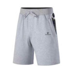 Gray Fleece Gym Shorts Solid Fighter