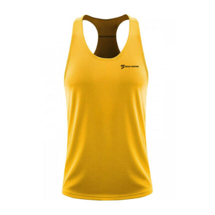 Yellow Gym Singlets Solid Fighter