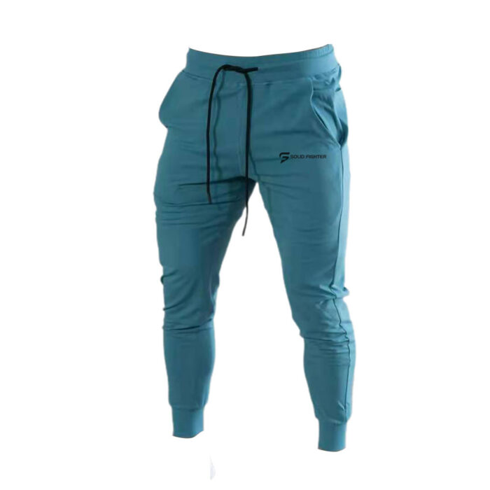 Sea Green Gym Trousers Solid Fighter