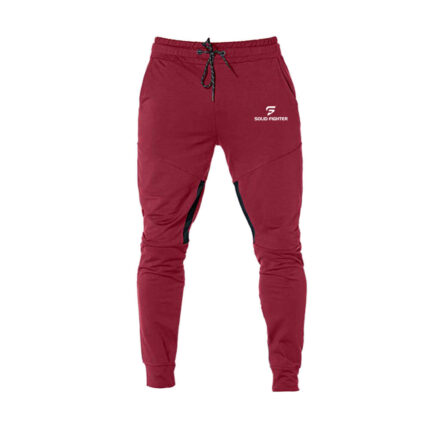 Red Gym Trousers Solid Fighter