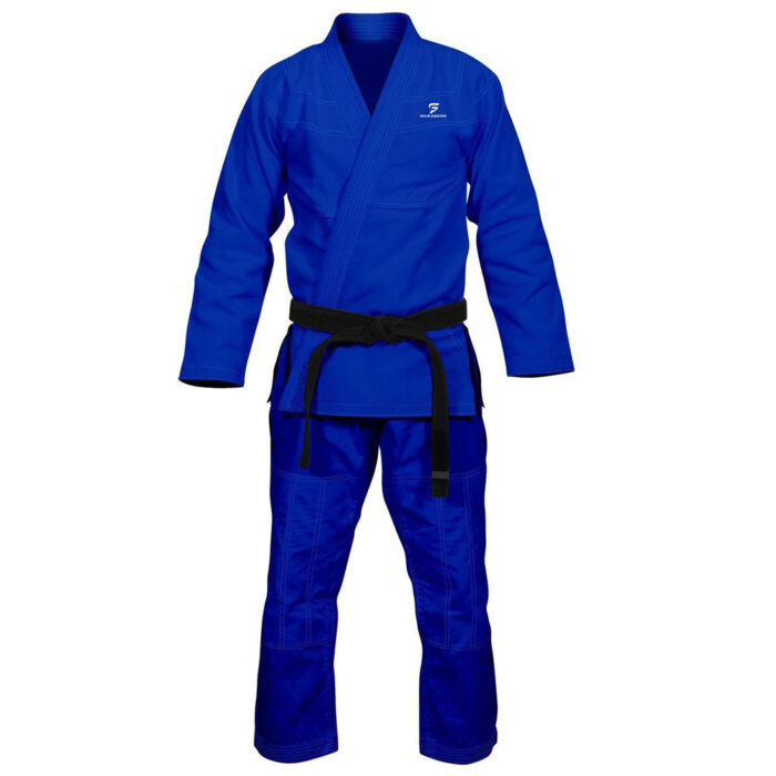 Men Jiu-Jitsu Blue Gis Solid Fighter