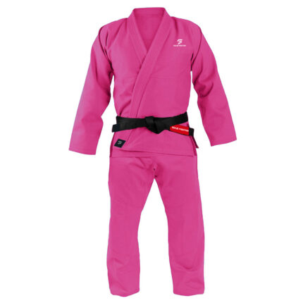 Men Jiu-Jitsu Pink Uniform Solid Fighter