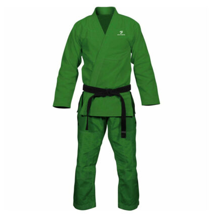Green Judo Uniform Solid Fighter
