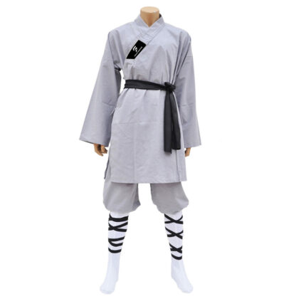 Gray Kung Fu Uniform Solid Fighter