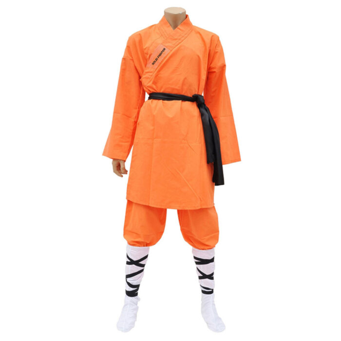 Orange Kung Fu Uniform Solid Fighter