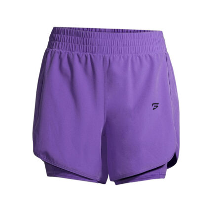 Double Layer Ladies Shorts Solid Fighter