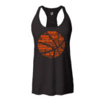 Printed Ladies Gym Singlets Solid Fighter
