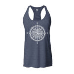 Printed Ladies Gym Singlets Solid Fighter