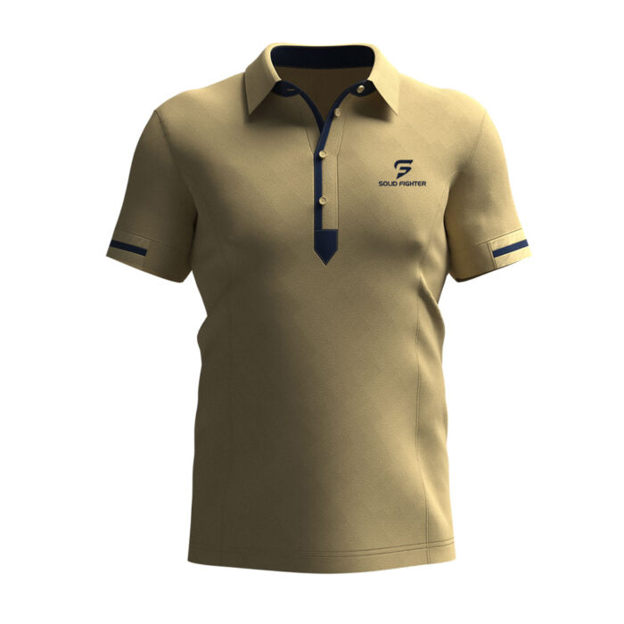 Plain Color Polo Shirt Solid Fighter