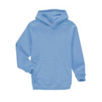 sky blue custom blank pull over hoodie solid fighter