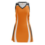 Orange Sublimation Base Netball Solid Fighter