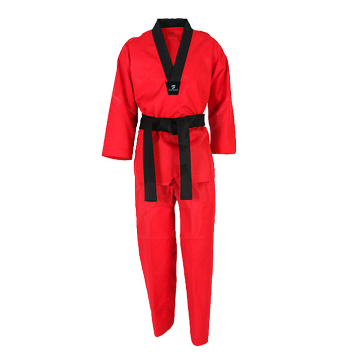 Red Taekwondo Uniform Solid Fighter