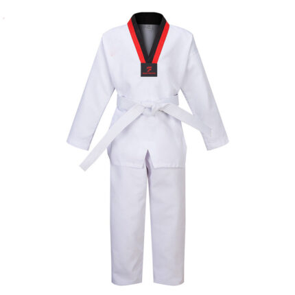 White Taekwondo Uniform Solid Fighter