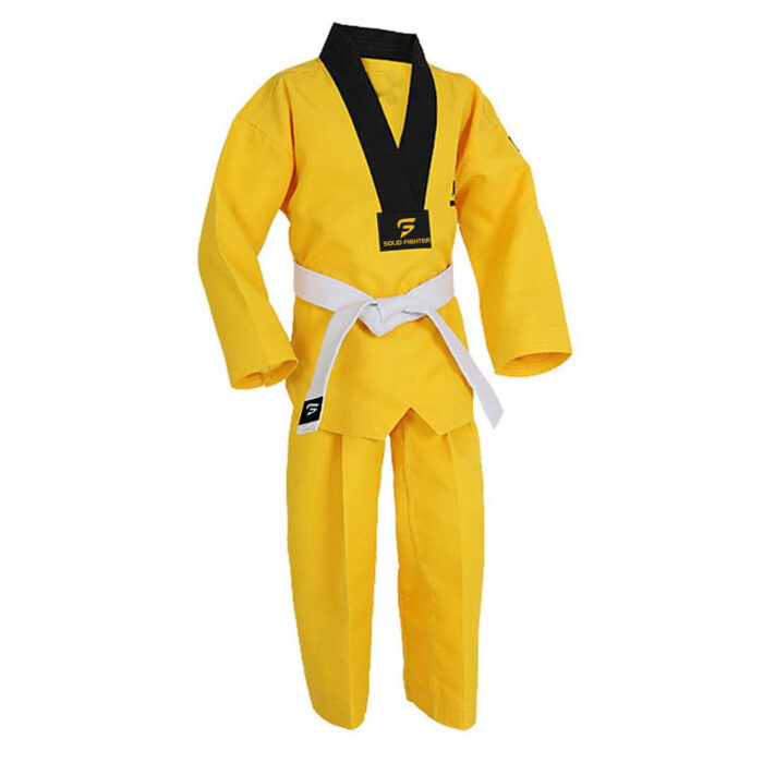 Yellow Taekwondo Uniform Solid Fighter