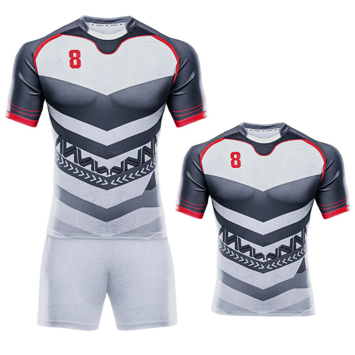 Sublimation Rugby Uniform Solid Fighter