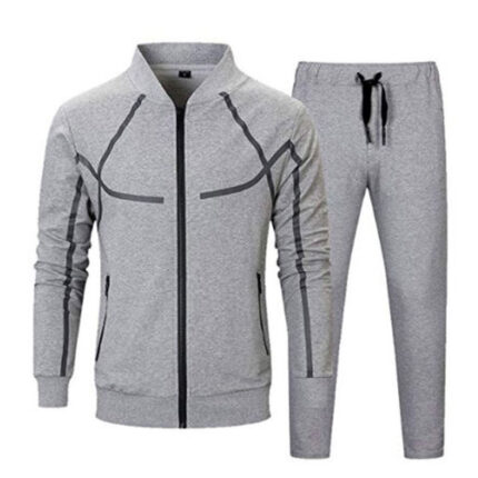 Gray Running Suits solid Fighter