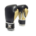 Hook & Loop Training Gloves  Black and Metallic Gold