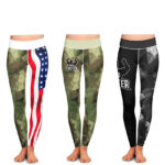 Sublimated Ladies Gym Legies Solid Fighter