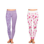 Sublimated Ladies Gym Legies Solid Fighter