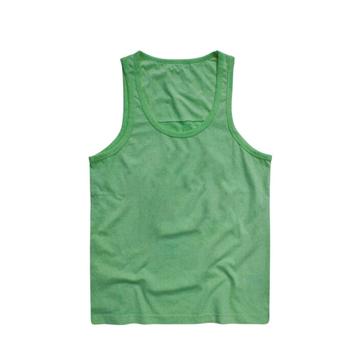 Green Gym Singlets Solid Fighter