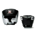 Black and Metallic Head Guard