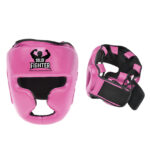 Pink Leather Head Guard
