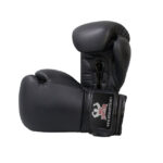 Black Matt Leather Gloves