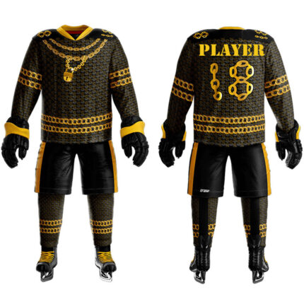 Sublimation Ice hockey Uniform Solid Fighter