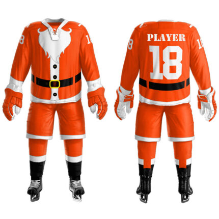 Orange Ice hockey Uniform Solid Fighter
