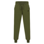 Olive Fleece Sports Trousers Solid Fighter