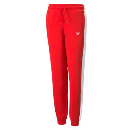 Red Fleece Sports Trousers Solid Fighter
