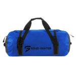 Blue and Black Duffel Bag custom design and logo solid fighter