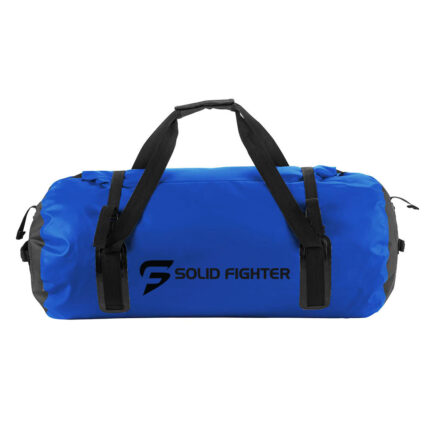 Blue and Black Duffel Bag custom design and logo solid fighter