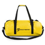 yellow custom design solid fighter duffel bag