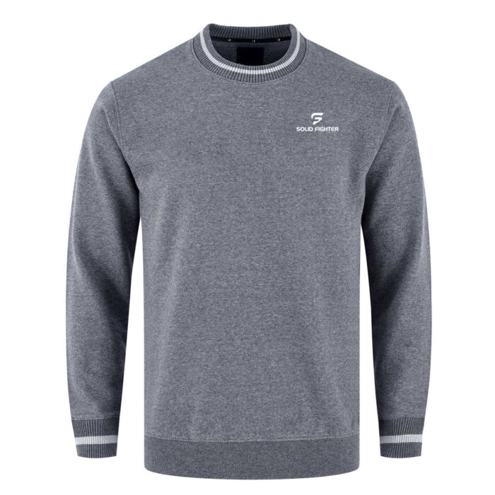 Gray Sweat Shirts Solid Fighter