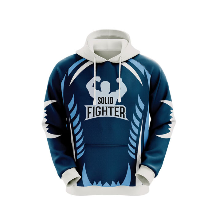custom sublimation hoodie multi color solid fighter