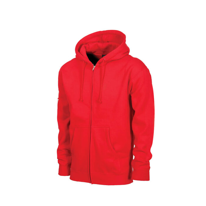 solid fighter blank red zipper hoodie custom design