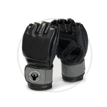 Black MMA Gloves Solid Fighter