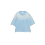 custom design baby blue sun fade t shirt solid fighter